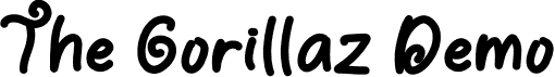 The Gorillaz Demo font - The Gorillaz Demo.otf