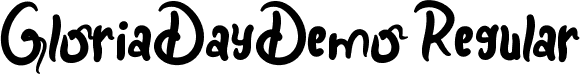 GloriaDayDemo Regular font - GloriaDayDemoRegular.ttf