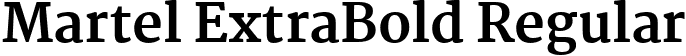 Martel ExtraBold Regular font - Martel-ExtraBold.ttf