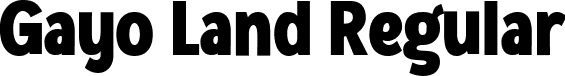 Gayo Land Regular font - Gayo Land.ttf