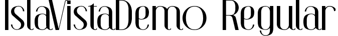 IslaVistaDemo Regular font - IslaVistaDemoRegular.ttf