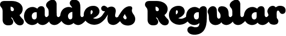 Ralders Regular font - ralders-pg8oy.otf