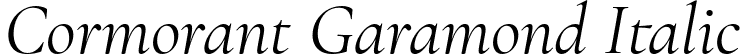 Cormorant Garamond Italic font - CormorantGaramond-Italic.ttf