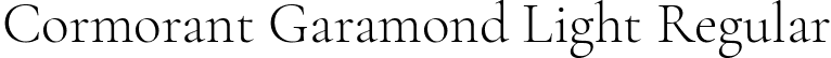 Cormorant Garamond Light Regular font - CormorantGaramond-Light.ttf