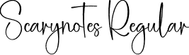 Scarynotes Regular font - Scarynotes.otf