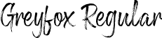 Greyfox Regular font - GreyfoxRegular-K7Brl.ttf