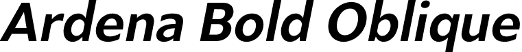 Ardena Bold Oblique font - Julien Fincker - Ardena Bold Oblique.otf