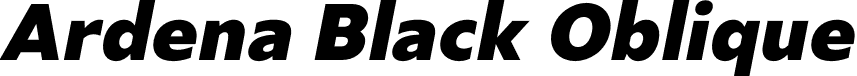 Ardena Black Oblique font - Julien Fincker - Ardena Black Oblique.otf