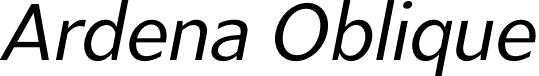 Ardena Oblique font - Julien Fincker - Ardena Regular Oblique.otf