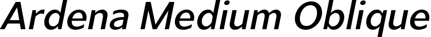 Ardena Medium Oblique font - Julien Fincker - Ardena Medium Oblique.otf