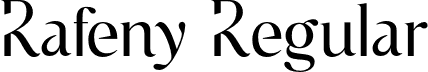 Rafeny Regular font - Rafeny.otf