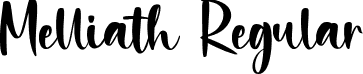 Melliath Regular font - Melliath.otf