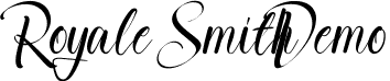 Royale Smith Demo font - RoyaleSmithDemoRegular.ttf