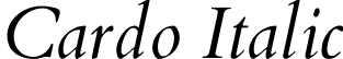 Cardo Italic font - Cardo-Italic.ttf