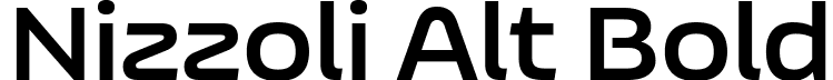 Nizzoli Alt Bold font - NizzoliAlt-Bold.ttf