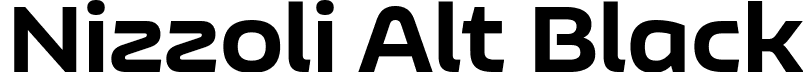 Nizzoli Alt Black font - NizzoliAlt-Black.ttf