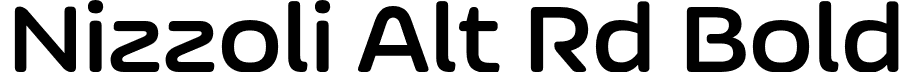 Nizzoli Alt Rd Bold font - NizzoliAltRd-Bold.otf