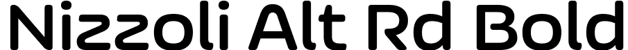 Nizzoli Alt Rd Bold font - NizzoliAltRd-Bold.ttf