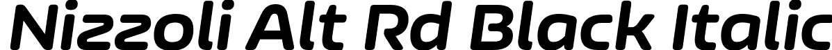 Nizzoli Alt Rd Black Italic font - NizzoliAltRd-BlackItalic.otf