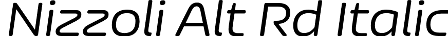 Nizzoli Alt Rd Italic font - NizzoliAltRd-Italic.otf