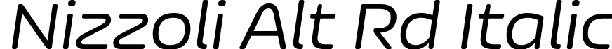 Nizzoli Alt Rd Italic font - NizzoliAltRd-Italic.ttf