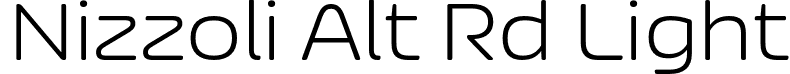 Nizzoli Alt Rd Light font - NizzoliAltRd-Light.otf