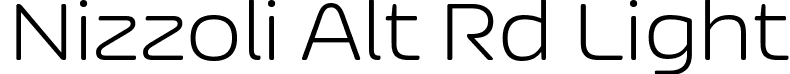 Nizzoli Alt Rd Light font - NizzoliAltRd-Light.ttf