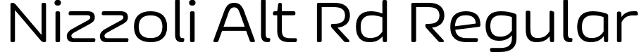 Nizzoli Alt Rd Regular font - NizzoliAltRd-Regular.otf