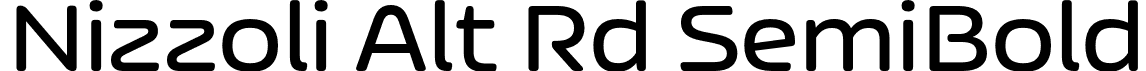 Nizzoli Alt Rd SemiBold font - NizzoliAltRd-SemiBold.otf