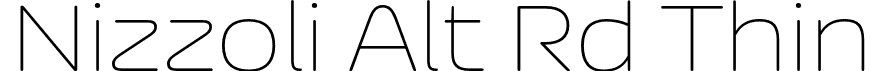 Nizzoli Alt Rd Thin font - NizzoliAltRd-Thin.otf