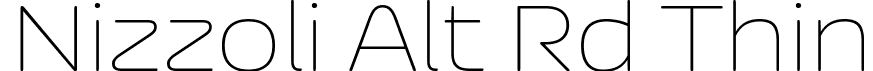 Nizzoli Alt Rd Thin font - NizzoliAltRd-Thin.ttf