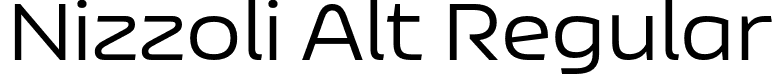 Nizzoli Alt Regular font - NizzoliAlt-Regular.otf