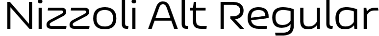 Nizzoli Alt Regular font - NizzoliAlt-Regular.ttf