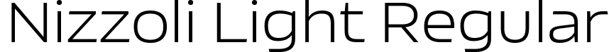 Nizzoli Light Regular font - Nizzoli-Light.ttf