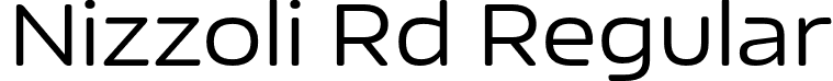 Nizzoli Rd Regular font - NizzoliRd-Regular.otf