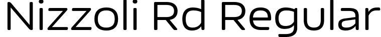 Nizzoli Rd Regular font - NizzoliRd-Regular.ttf