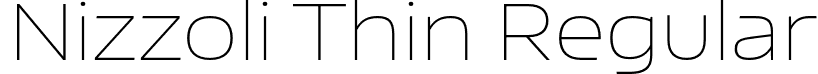 Nizzoli Thin Regular font - Nizzoli-Thin.otf