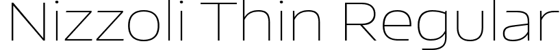 Nizzoli Thin Regular font - Nizzoli-Thin.ttf