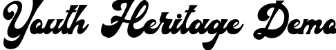 Youth Heritage Demo font - youthheritagedemo-lgnyw.otf