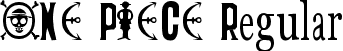 ONE PIECE Regular font - one piece font.ttf