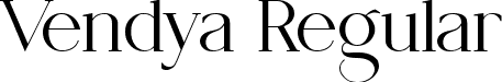 Vendya Regular font - vendya.otf