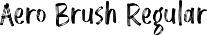 Aero Brush Regular font - Aero-Brush-Demo.otf