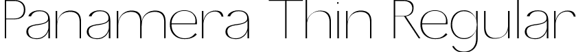 Panamera Thin Regular font - Panamerawght.ttf