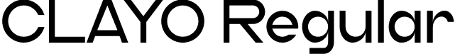 CLAYO Regular font - CLAYO.otf