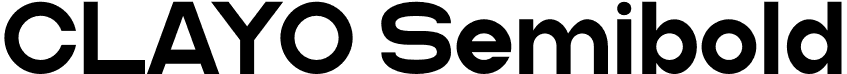 CLAYO Semibold font - CLAYO-Semibold.otf