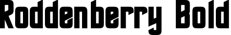 Roddenberry Bold font - roddenberry-bold.otf