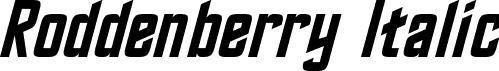 Roddenberry Italic font - roddenberry-italic.otf