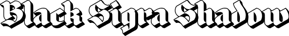 Black Sigra Shadow font - BlackSigra-Shadow.otf