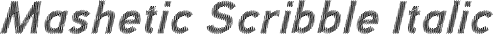 Mashetic Scribble Italic font - Mashetic-Scribble-Italic.otf