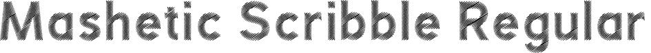 Mashetic Scribble Regular font - Mashetic-Scribble.otf